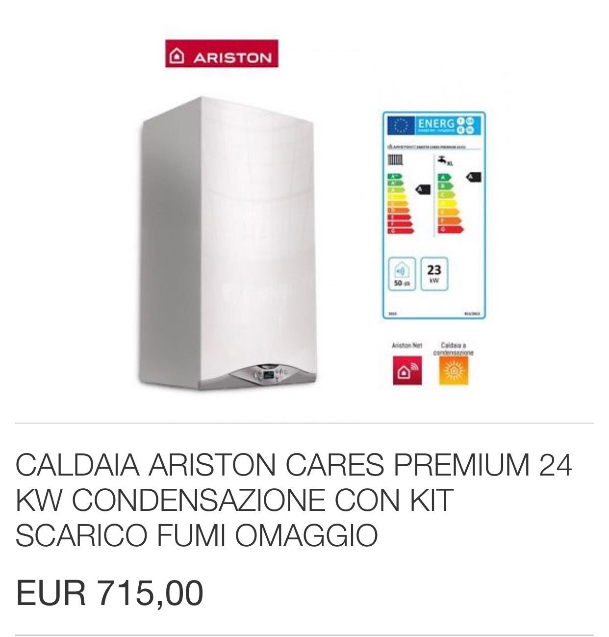 Caldaia ariston cares premium 24 kw vendita caldaie online for Caldaia a condensazione ariston clas premium 24 kw